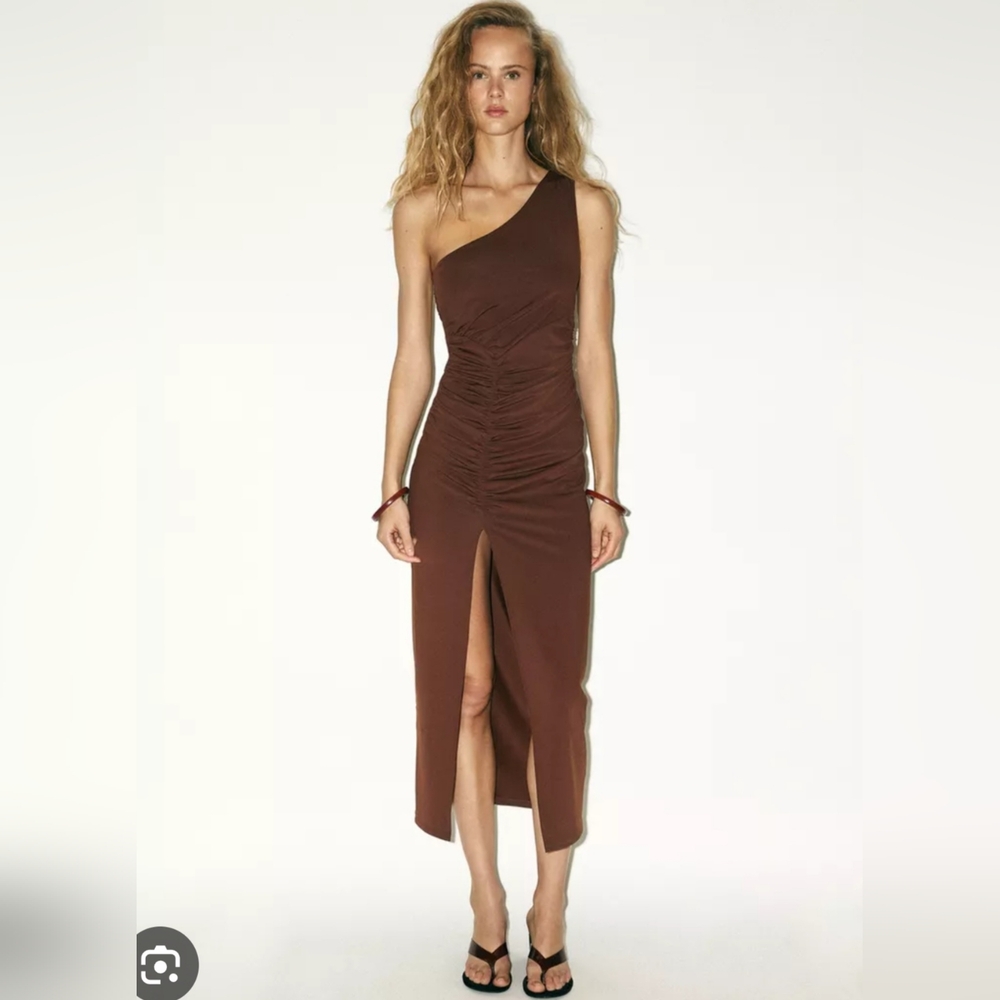Zara Asymmetric Polyamide Dress